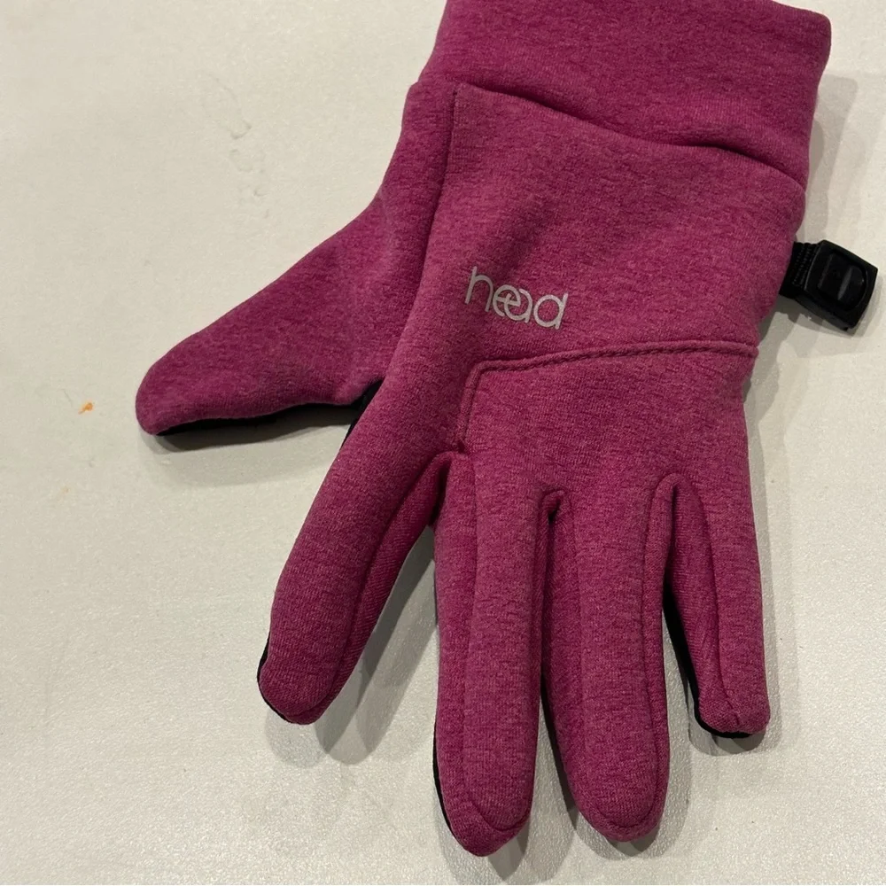 Head kids pink touchscreen gloves size M